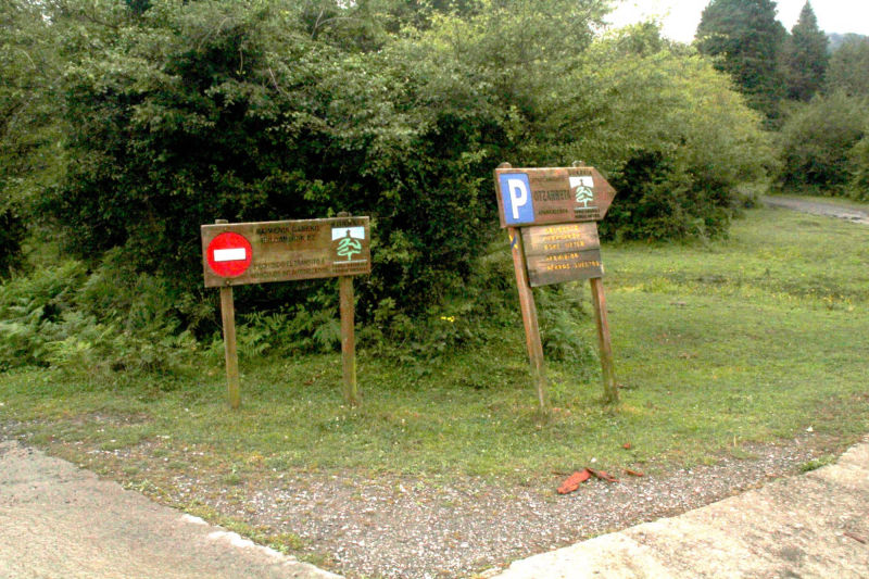 Sendero a la cascada de Uguna