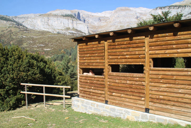 Observatorio de quebrantahuesos en Escuain